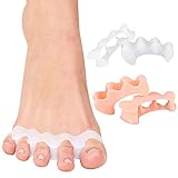 Separador dedos pie silicona Dedo martillo corrector [4x]-2 pares, para adultos/ancianos Adecuado para Utilizar Dentro de Calcetines y Todo Tipo de Calzado Alivio del dolor/estrés en los pies