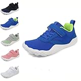 Niños Calzado Descalzos Niño Niña Zapatillas de Senderismo Transpirables,Zapatos de Trekking Barefoot Minimalistas,Antideslizante Sneakers Unisex-niños