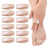 12 Piezas Corrector Dedo Martillo,Envolturas para los Dedos, Separador Dedos,Protectores Dedos Pie,Enderezadores Ferula de Dedo Pie Vendajes Acolchados,para Dedos Rotos y Dedos Torcidos