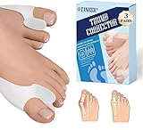 6 Piezas Corrector Juanetes Hallux Valgus de Silicona,Corrector Juanetes Mujer y Hombre,Separadores de Dedos del pie,Para Alivia, Protege y Corrige Hallux Valgus