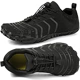 Zapatillas Minimalistas Barefoot Hombre Mujer Zapatos Descalzos Zero Drop Zapatillas de Trail Running Ligeras Cómodas Zapatos de Agua Gym Playa Deportes Senderismo Transpirable Yoga(Negro 40EU)